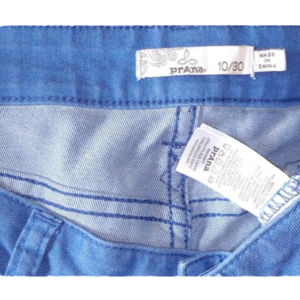 PRANA Sz 10 Women's straight leg jeans in Cornflower Blue!